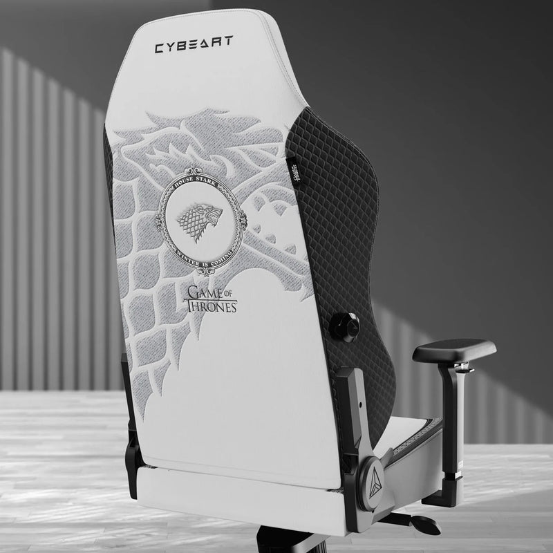 CYBEART | House Stark Gaming Chair - DC Comics | 4D Armrest | Inbuilt Lumbar Support | Supreme PU Leather, Ergonomic, Recline & Tilt