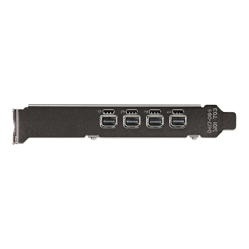 PNY NVIDIA T1000 8GB GDDR6, 896 CUDA Cores, PCIe 3.0, 50W, Low-Profile Single-Slot, 4x Mini DisplayPort