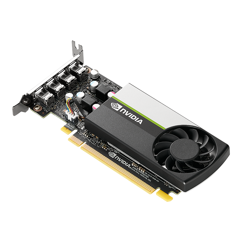 PNY NVIDIA T1000 8GB GDDR6, 896 CUDA Cores, PCIe 3.0, 50W, Low-Profile Single-Slot, 4x Mini DisplayPort