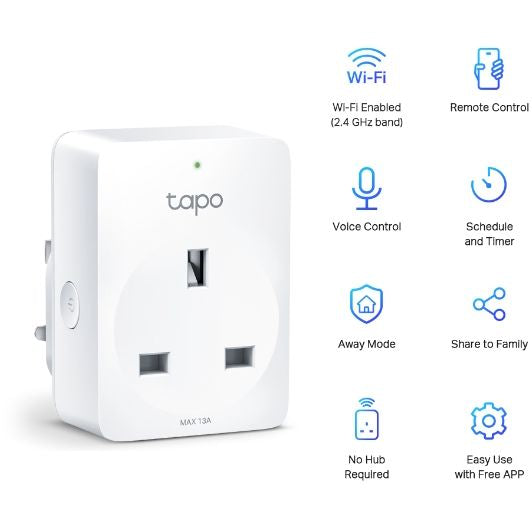 Tapo P100 (4-pack) Mini Smart Wi-Fi Socket