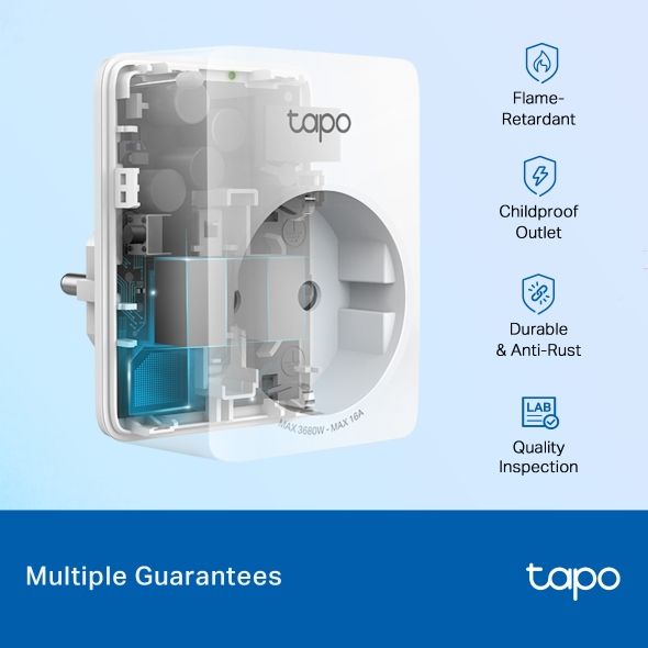 Tapo P110 Mini Smart Wi-Fi Socket, Energy Monitoring