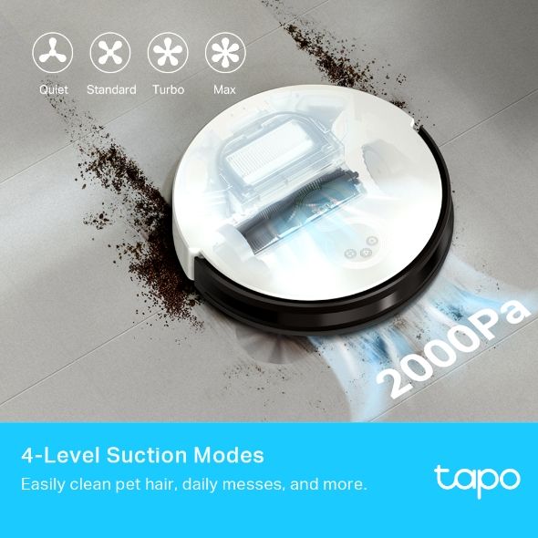 Tapo RV10 Plus Robot Vacuum & Mop + Smart Auto-Empty Dock