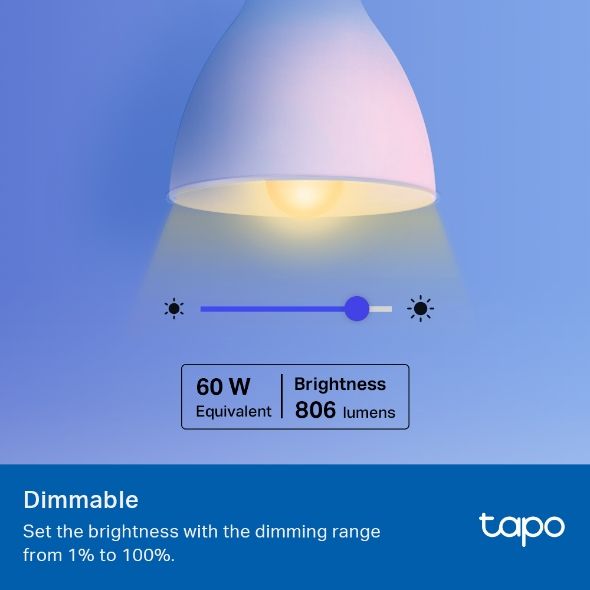 Tapo L530E Smart Wi-Fi Light Bulb, Multicolor
