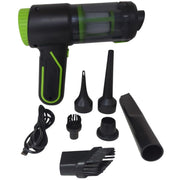 Tool Fan Turbo V31 6624 Air Blower & Vacuum, High Power Car Cleaner, HEPA Filter, USB-C Rechargeable, Steel Mesh