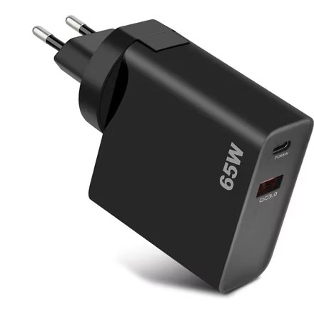 GVDA CDQ GD300 65W Fast Charger with USB and Type-C Ports
