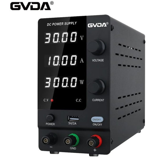 GVDA Digital DC Power Supply Adjustable DC Regulated Switchable Laboratory Bench Power Source Stabilizer Voltage Regulator