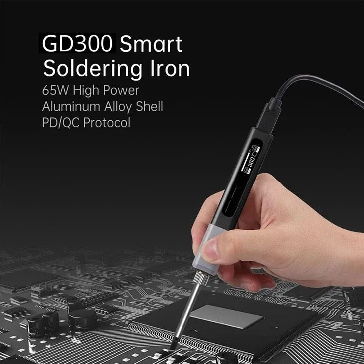 GVDA Electric Soldering Iron Kit 65W Repair Tool Welding Solder Rework Station Heat Pencil Smart Portable Solder Iron Tips