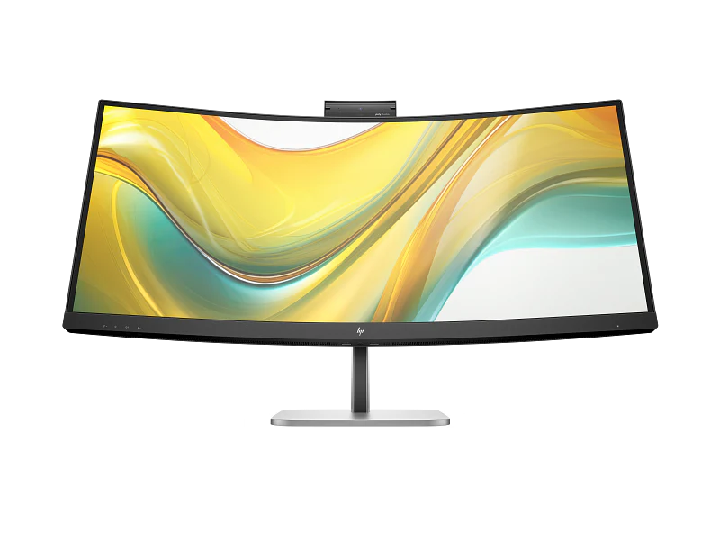 HP Series 5 Pro 34” WQHD VA USB-C Conferencing Monitor 534PM – UltraWide 21:9 Display, 5MP Webcam, Built-in Speakers & Mic, 100W USB-C Docking, KVM Switch, 100Hz Refresh Rate for Work & Video Meetings