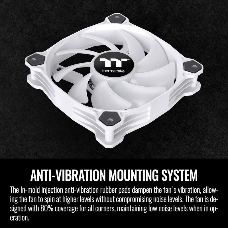 Thermaltake Pure 12 ARGB Sync Radiator Fan White TT Premium Edition (3-Fan Pack)