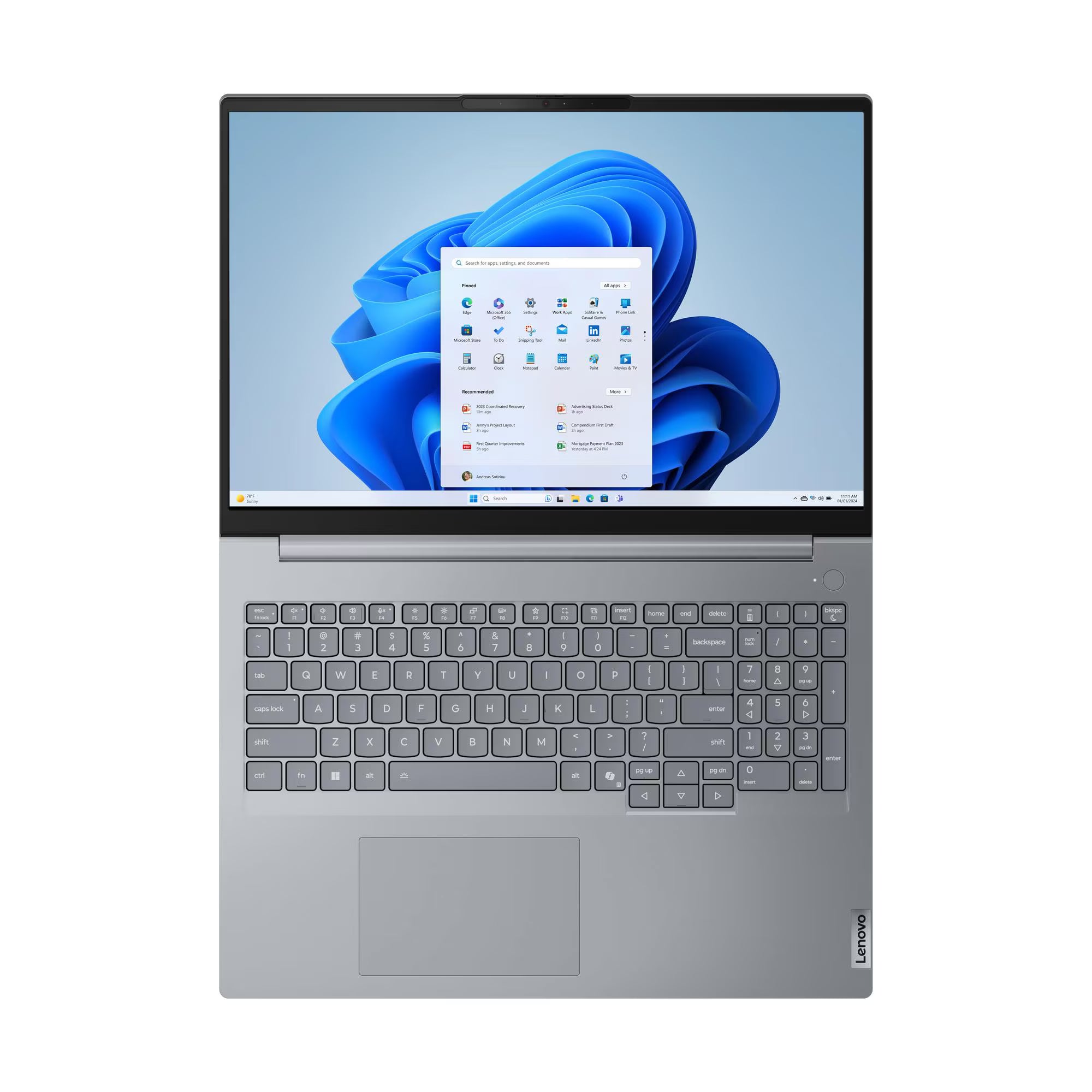 Lenovo ThinkBook 16 G8 IAL 21SK002KGR - 16" WUXGA 60Hz - Intel Core Ultra 7 255H - 8GB RAM - 512GB SSD - Shared - WIN 11 PRO K