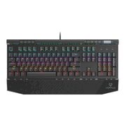 Vertux Tungsten Hyper Action Mechanical Gaming Keyboard – Black Switches, Rainbow LED Backlight, 50 Million Keystrokes.EN/AR