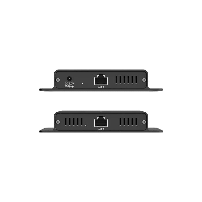 UNITEK 150 m USB Extender Over Ethernet with 4-Port USB Hub — Long-Range USB Signal Booster, Cat5e/6 Support, Plug-and-Play Expansion for USB Devices