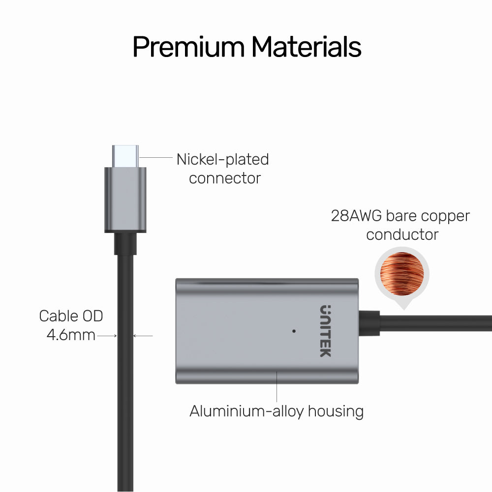 Unitek USB-C Active Extension Cable