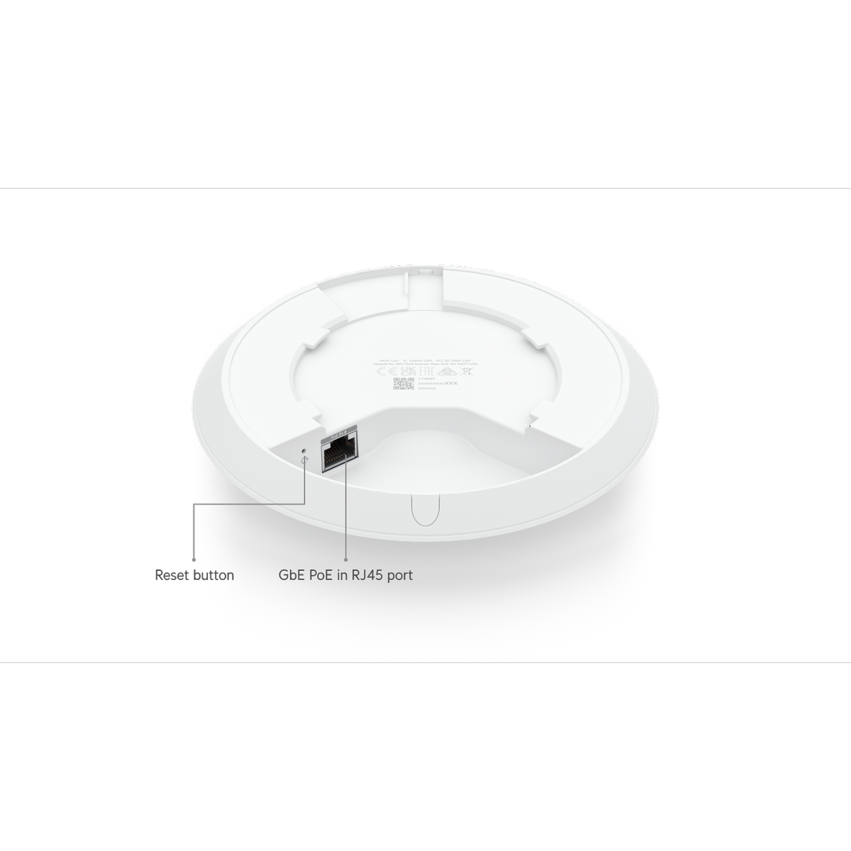 نقطة وصول Ubiquiti UniFi U6+ واي فاي 6، ثنائية النطاق، 4 تدفقات مكانية، إيثرنت جيجابت، باور أوفر إيثرنت (PoE)