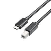 كابل UNITEK من نوع USB-C إلى USB-B، نقل بيانات عالي السرعة بسرعة 480 ميجابت في الثانية ومزامنة وشحن للطابعة، الماسح الضوئي، DAC، لوحة مفاتيح MIDI، أسود - 2 متر