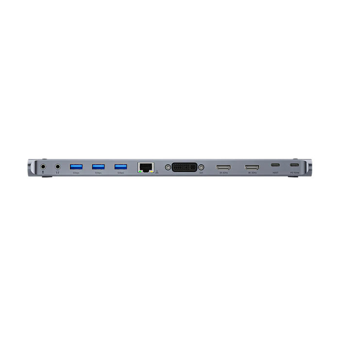 UNITEK UHub11 USB-C DisplayLink 4K Docking Station — Dual 4K Display Support, USB Ports, Ethernet LAN, 100W Power Delivery, SD/TF Card Reader
