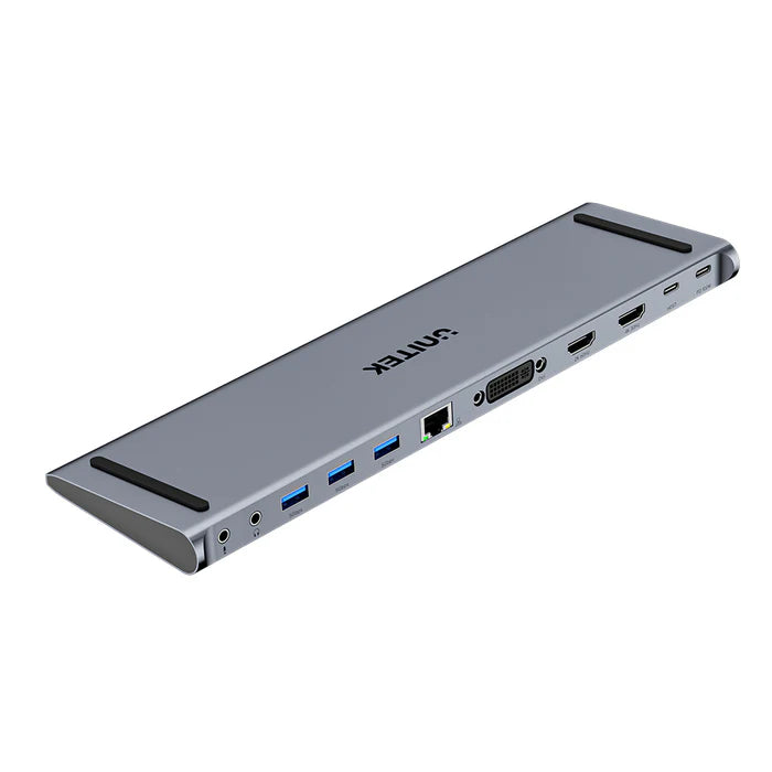 UNITEK UHub11 USB-C DisplayLink 4K Docking Station — Dual 4K Display Support, USB Ports, Ethernet LAN, 100W Power Delivery, SD/TF Card Reader