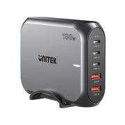 Unitek 188 W PD 3.1 Desktop GaN Charging Station – 5-Port Stand, 140 W USB-C, USB-A Ports, Fast GaN Charging