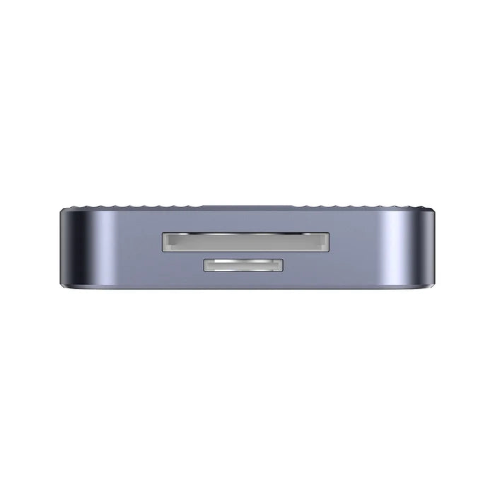 UNITEK Magnetic 6-in-1 SD/MicroSD Card Reader, UHS-II, USB-C 5Gbps, 100W PD Charging, 4K@60Hz HDMI, 3.5mm Audio, Magnetic Mount, Up to 2TB – Space Grey