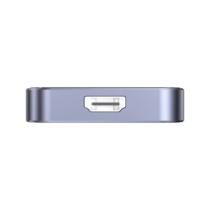 UNITEK Magnetic 6-in-1 SD/MicroSD Card Reader, UHS-II, USB-C 5Gbps, 100W PD Charging, 4K@60Hz HDMI, 3.5mm Audio, Magnetic Mount, Up to 2TB – Space Grey