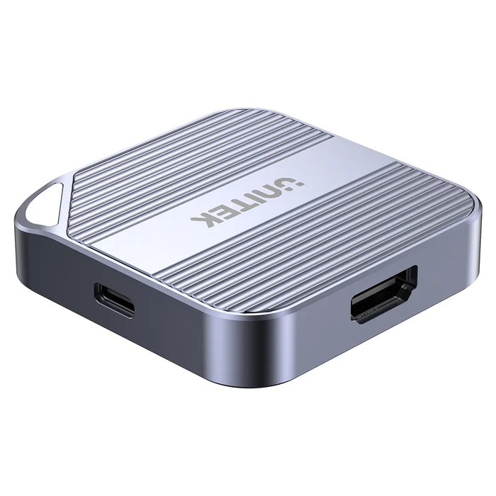 UNITEK Magnetic 6-in-1 SD/MicroSD Card Reader, UHS-II, USB-C 5Gbps, 100W PD Charging, 4K@60Hz HDMI, 3.5mm Audio, Magnetic Mount, Up to 2TB – Space Grey