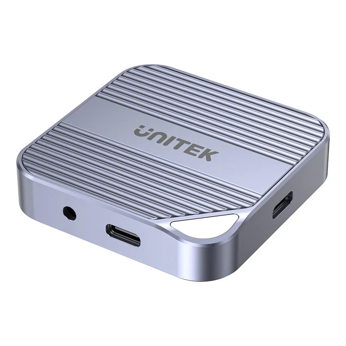 UNITEK Magnetic 6-in-1 SD/MicroSD Card Reader, UHS-II, USB-C 5Gbps, 100W PD Charging, 4K@60Hz HDMI, 3.5mm Audio, Magnetic Mount, Up to 2TB – Space Grey