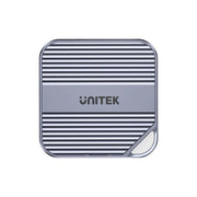 UNITEK Magnetic 6-in-1 SD/MicroSD Card Reader, UHS-II, USB-C 5Gbps, 100W PD Charging, 4K@60Hz HDMI, 3.5mm Audio, Magnetic Mount, Up to 2TB – Space Grey
