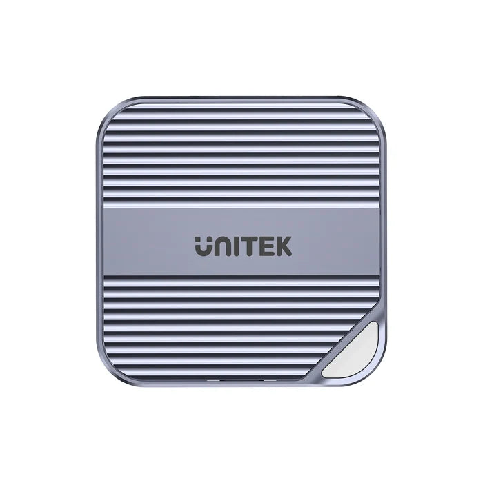 UNITEK Magnetic 6-in-1 SD/MicroSD Card Reader, UHS-II, USB-C 5Gbps, 100W PD Charging, 4K@60Hz HDMI, 3.5mm Audio, Magnetic Mount, Up to 2TB – Space Grey