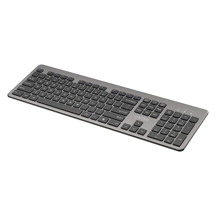 UNITEK SlimDuo Wireless Keyboard and Mouse Combo, 2.4GHz Full-Size Silent Keyboard & 1600 DPI Mouse, USB Plug & Play, Windows/Mac/Linux