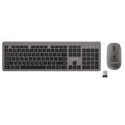 UNITEK SlimDuo Wireless Keyboard and Mouse Combo, 2.4GHz Full-Size Silent Keyboard & 1600 DPI Mouse, USB Plug & Play, Windows/Mac/Linux