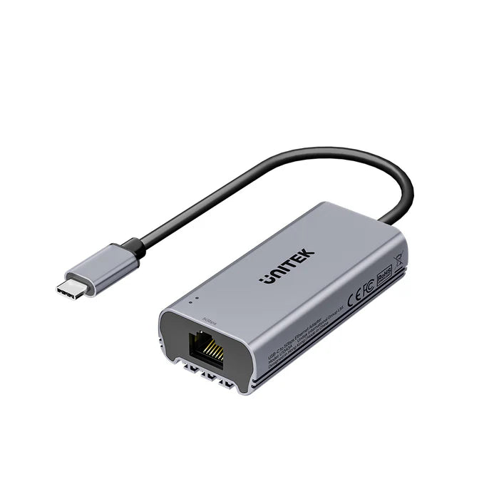 محول إيثرنت UNITEK USB-C إلى 5 جيجابت في الثانية - محول شبكة محلية سلكي عالي السرعة مع اتصال USB-C، ميزة التوصيل والتشغيل