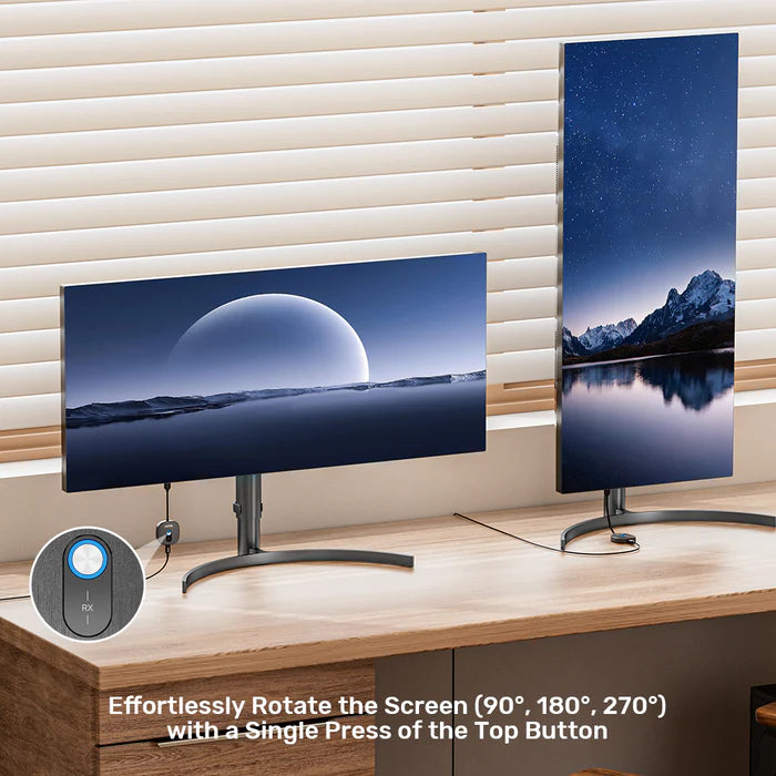 مرسل HDMI لاسلكي ومستقبلان مزدوجان من UNITEK، دقة كاملة 1080P بمعدل تحديث 60 هرتز، مدى 50 متر / 165 قدم، توصيل وتشغيل