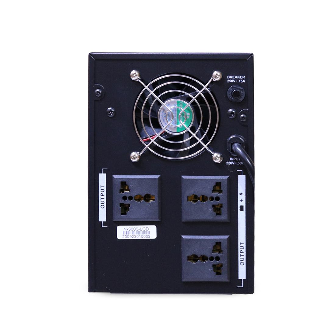 LamaSsu N-Series Offline UPS AVR - 3000 VA - 1800W - مخرج (3) تيار متردد