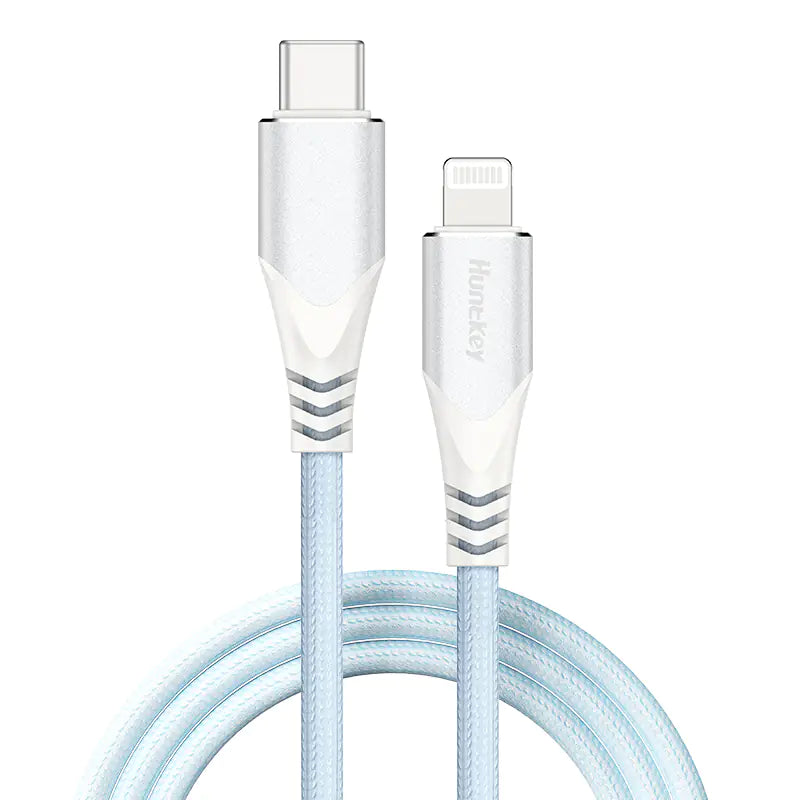 Huntkey USB-C to Lightning Cable 1.5 m (MFi Certified, 3A Fast Charging)