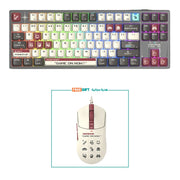 Bloody WS87 Dual-Core Wireless Mechanical Gaming Keyboard Pixels Red Bundle – FREE W72 Ultra Lightweight Gaming Mouse Pixels Red