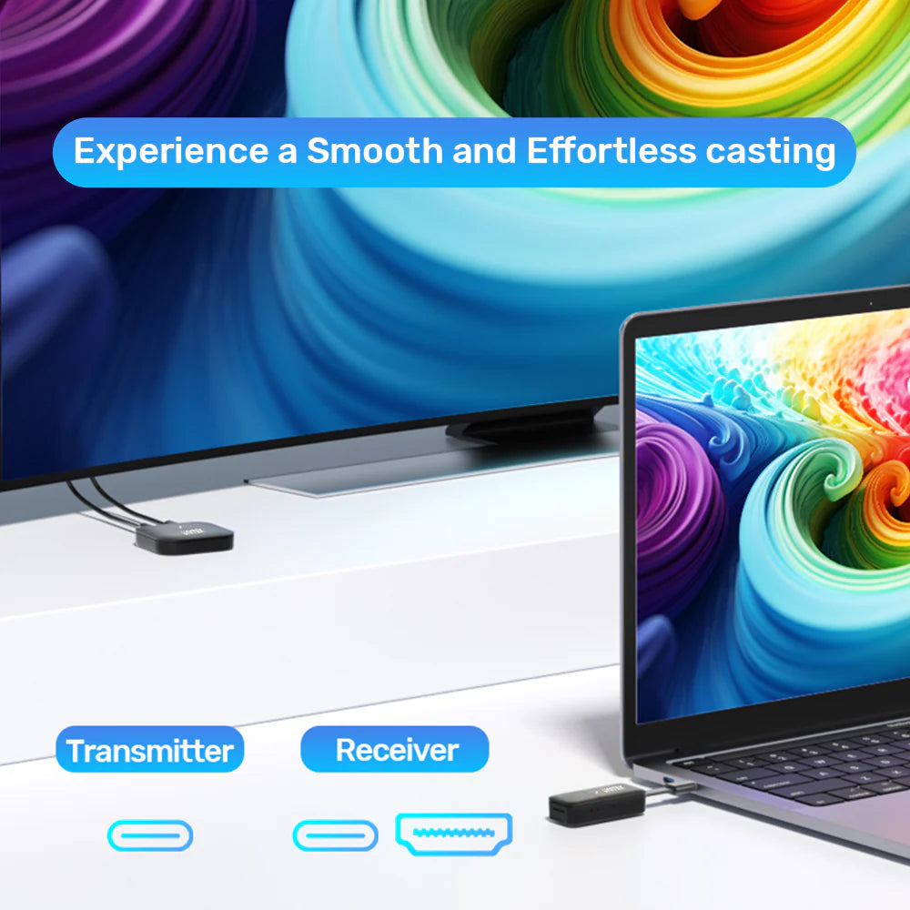 2x 4K Wireless HDMI Streaming Stick - Plug & Play Für TV, PC & Smartphone