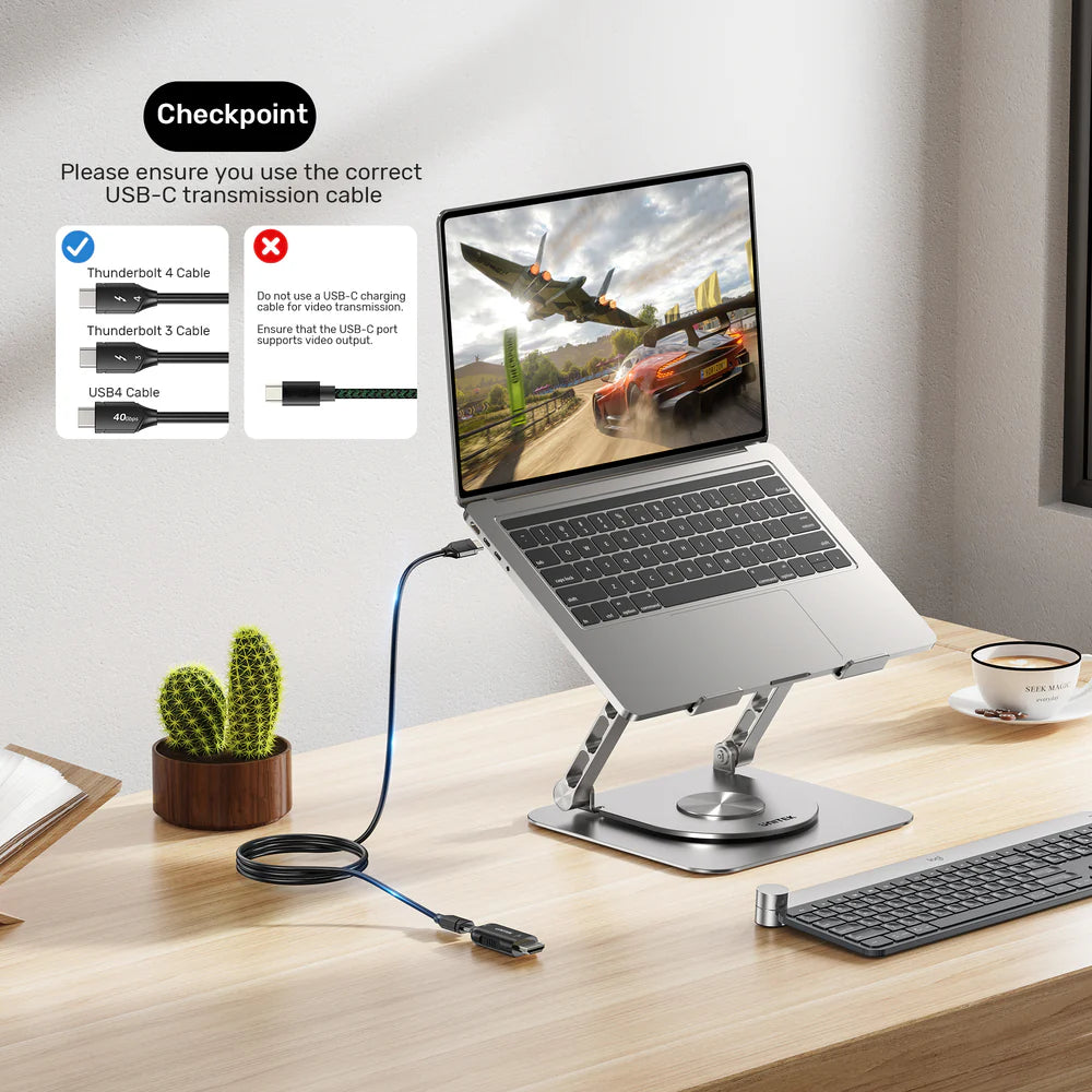 UNITEK USB-C to HDMI Adapter – 4K@60Hz, HDMI 2.0b, HDR, HDCP 1.4, Compact Design, Plug & Play, Compatible with USB-C/Thunderbolt 3/4 Devices