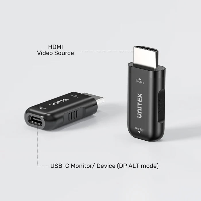 UNITEK HDMI to USB-C Adapter — 4K HDMI Video to USB-C Display Converter, Plug-and-Play, Portable Video Adapter