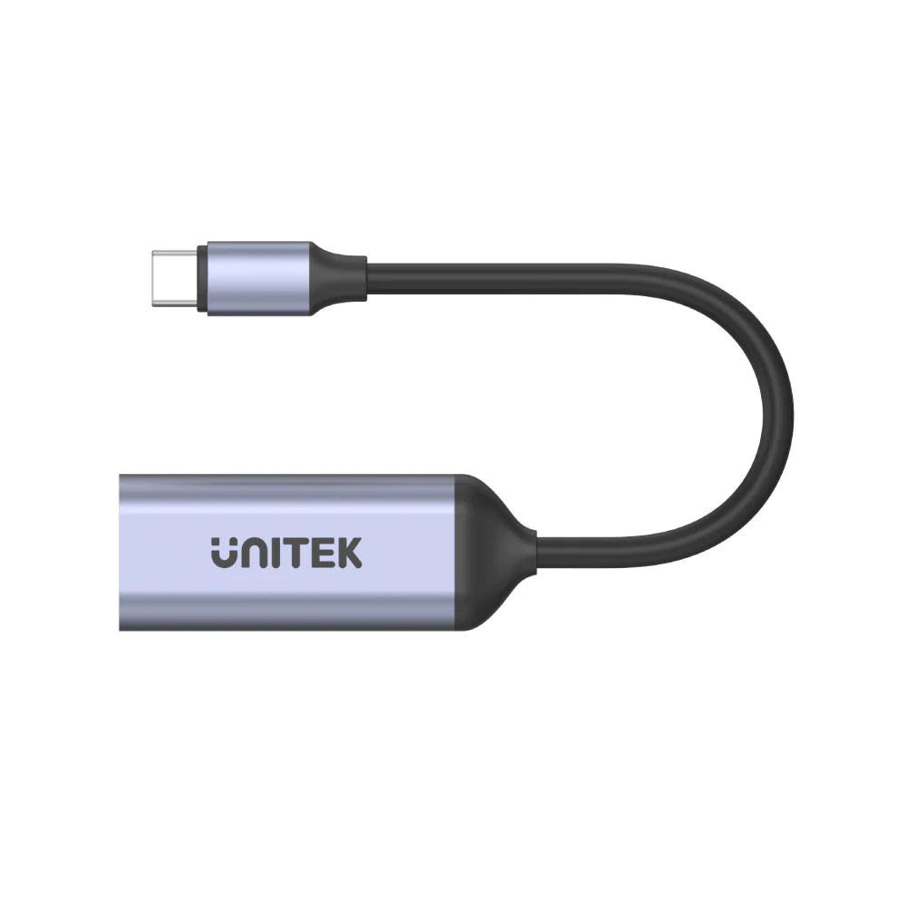 UNITEK V1416B 8K USB-C to HDMI 2.1 Adapter – 8K@60Hz, 4K@120Hz, HDR, HDCP 2.3, VRR, DSC 1.2a, Aluminium Housing, Plug & Play, 15cm Cable