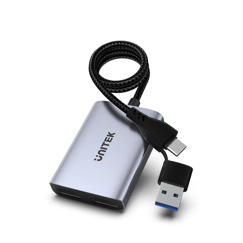 محول HDMI مزدوج USB C/A من UNITEK