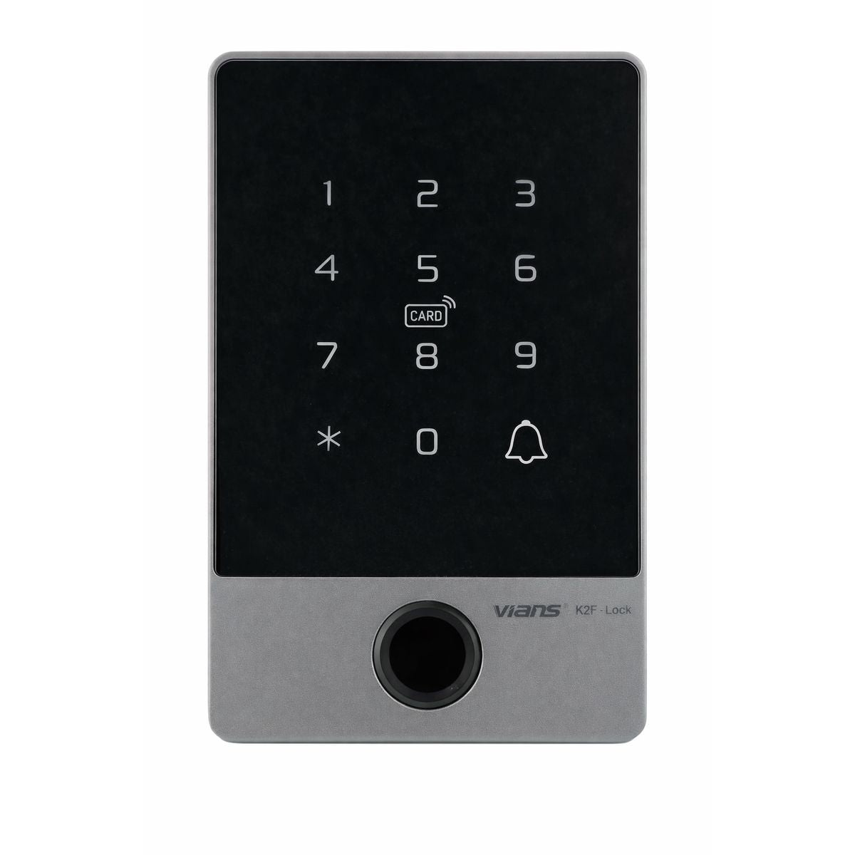 VIANS K2F Waterproof Access Control – IP66 TTLock Reader with Fingerprint, Card, PIN & App Control