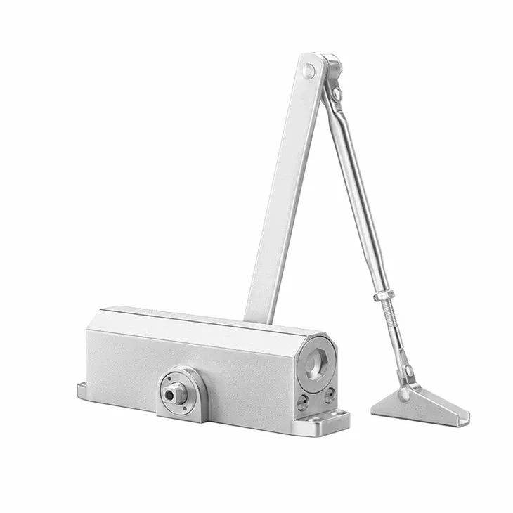 VIANS VI-S203 80KG Concealed Door Closer – Hydraulic Fire Door Closer with Hold-Open, Adjustable Speed, EN3-4