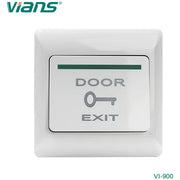 زر خروج بلاستيكي Vians TK-900، زر ضغط لتحرير الباب لأنظمة التحكم الإلكتروني بالدخول، بتصميم يُثبّت على الحائط
