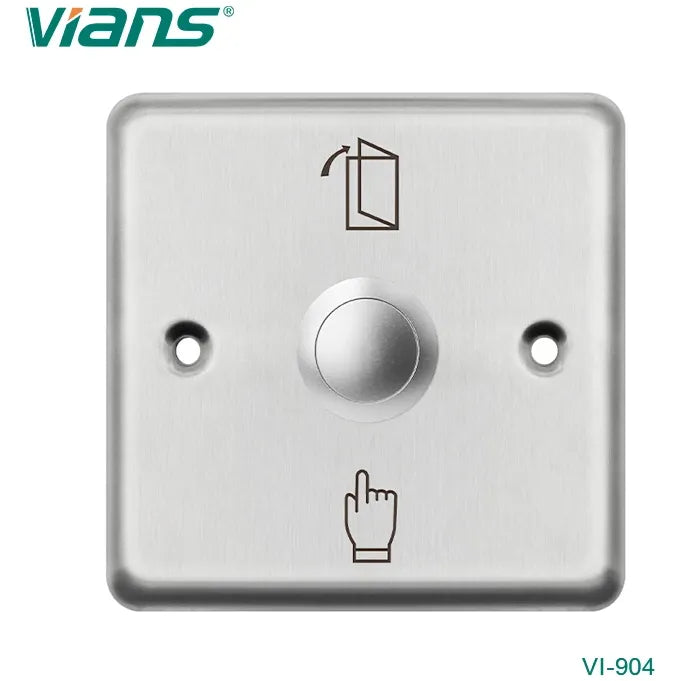 VIANS VI-904 Stainless Steel Exit Button – Door Release Push Button for Access Control Systems