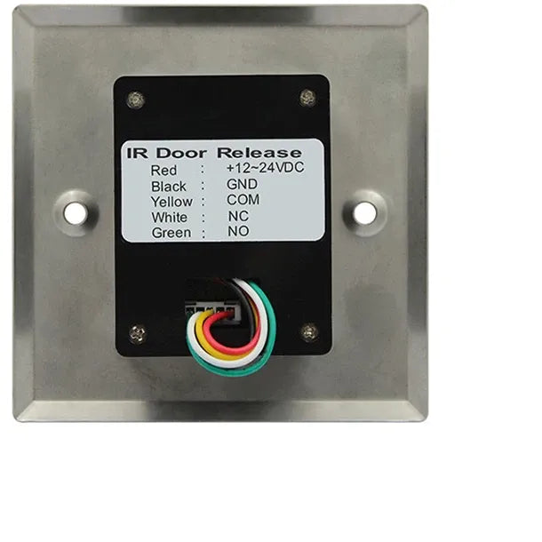 VIANS TK-908 Touchless Exit Button – Infrared Door Release, LED Indicator, NO/NC/COM Output, 12–24V DC