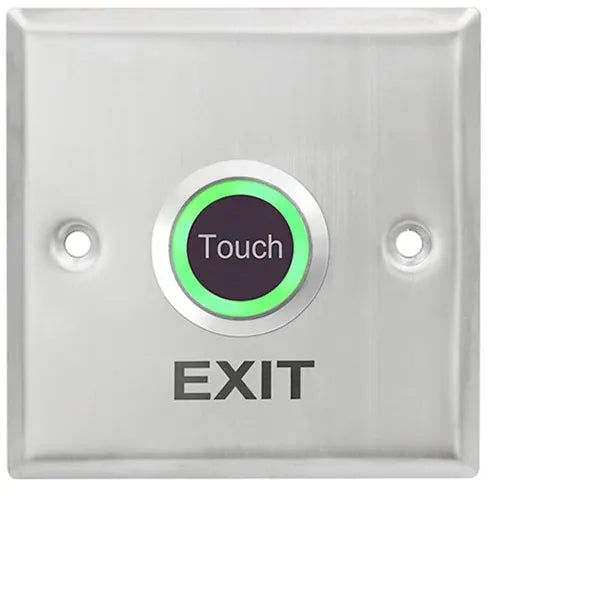 VIANS TK-942B Touchless Exit Button – Stainless Steel Panel, NO/NC/COM Output, 5–15cm Sensor Distance