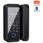 قفل باب زجاجي ذكي ببصمة الإصبع من VIANS مزود بمسامير خطافية مزدوجة