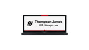 VISSONIC VIS-NP10E 10.85-Inch Dual-Sided E-Ink Electronic Nameplate, HD Display, Ultra-Slim Conference Name Sign