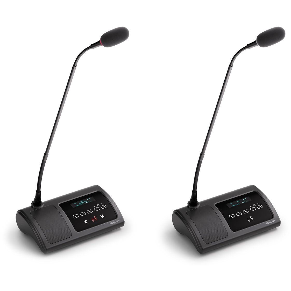 وحدة مناقشة رقمية سلكية من سلسلة VISSONIC VIS-DCC-T CLEACON مع واجهة لمس وشاشة OLED