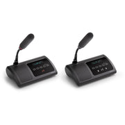 وحدة مندوب رقمية سلكية VISSONIC CLEACON CAT5 مزودة بنظام تصويت ومحدد قنوات، وشاشة OLED، ومقبسين لسماعات الرأس، وواجهة لمس - VIS-DVD-T